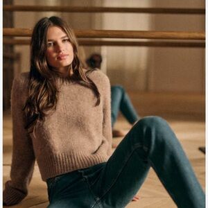 Sezane Sama Jumper Taupe